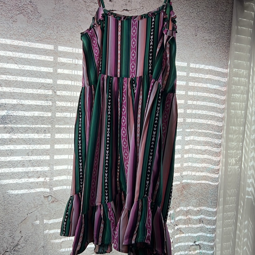 Wrangler Retro® Ladies' Ruffle Hem Strappy Dress small A522 - Picture 5 of 5
